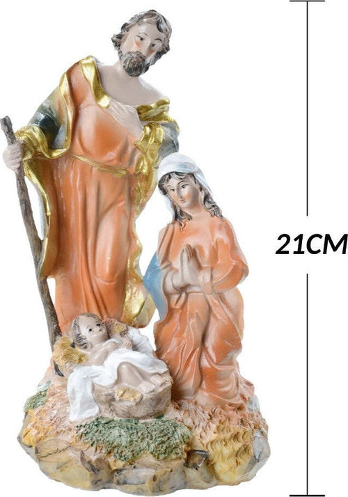 Presepe Nativit? In Resina Scenario Sacra Famiglia Decorazioni Natalizie 21cm Casa e cucina/Decorazioni per interni/Addobbi e decorazioni per ricorrenze/Decorazioni natalizie/Presepi/Statuine e fondali per il presepe Trade Shop italia - Napoli, Commerciovirtuoso.it