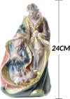 Presepe Nativit? In Resina Scenario Sacra Famiglia Decorazioni Natalizie 24cm Casa e cucina/Decorazioni per interni/Addobbi e decorazioni per ricorrenze/Decorazioni natalizie/Presepi/Statuine e fondali per il presepe Trade Shop italia - Napoli, Commerciovirtuoso.it