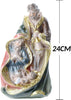 Presepe Nativit? In Resina Scenario Sacra Famiglia Decorazioni Natalizie 24cm Casa e cucina/Decorazioni per interni/Addobbi e decorazioni per ricorrenze/Decorazioni natalizie/Presepi/Statuine e fondali per il presepe Trade Shop italia - Napoli, Commerciovirtuoso.it