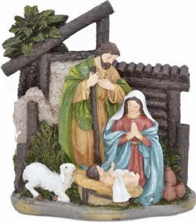 Presepe Nativit? In Resina Scenario Sacra Famiglia Decorazioni Natalizie Casa e cucina/Decorazioni per interni/Addobbi e decorazioni per ricorrenze/Decorazioni natalizie/Presepi/Statuine e fondali per il presepe Trade Shop italia - Napoli, Commerciovirtuoso.it