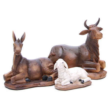 Natività completa con re magi presepe in poliresina 11 soggetti