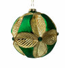6 palline natalizie di vetro con intarsi Ø 10 cm, Pendaglio decorato Collezione EDG 2020