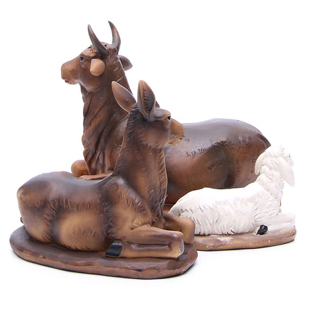 Natività completa con re magi presepe in poliresina 11 soggetti