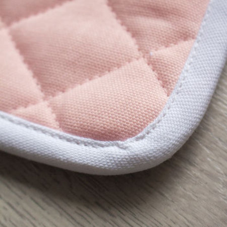 Maestri Cotonieri Set 2 Presine da Cucina India in Cotone con Bordo Bianco