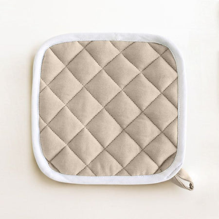 Maestri Cotonieri Set 2 Presine da Cucina India in Cotone con Bordo Bianco