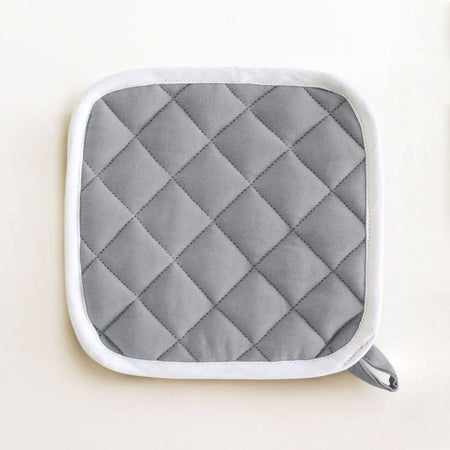 Maestri Cotonieri Set 2 Presine da Cucina India in Cotone con Bordo Bianco