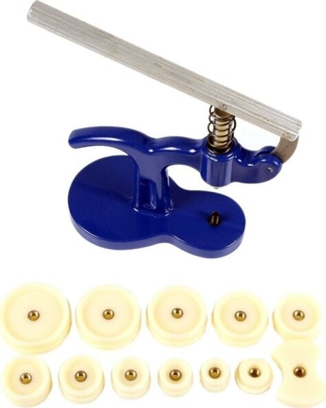 Lxwyq Aprire Cassa Orologi, Set Di Attrezzi Per La Riparazione Orologi, Leva Per Il Fondo Dell'orologio, Apertura Posteriore Rotante, Strumento Di Sostituzione Della Batteria, Pressa Per Orologi - Foto 4