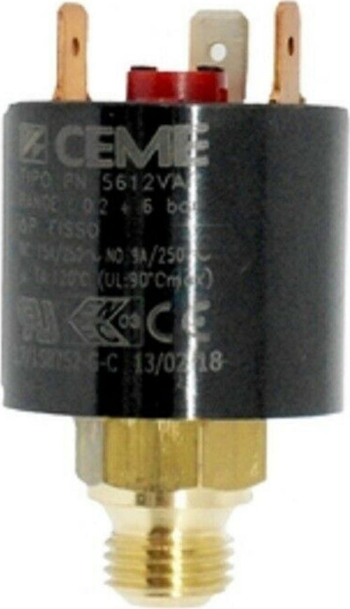 PRESSOSTATO FERRO DA STIRO CEME ATTACCO 1/4 - 3 CONTATTI -3,0 BAR X VARIE MARCHE Casa e cucina/Ferri da stiro e accessori/Accessori per ferro e asse da stiro/Accessori per generatori di vapore Rossi Ricambi - Venetico Marina, Commerciovirtuoso.it