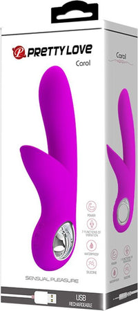 Pretty Love Carol Vibratore Vaginale In Silicone Viola Con Stimolatore Clitoride E Anello Cromato 7 funzioni di vibrazione 5 livelli di controllo della velocità Ricaricabile USB Salute e cura della persona/Erotismo e contraccezione/Sex toys/Vibratori/Vibratori Rabbit Kondorama - Martinsicuro, Commerciovirtuoso.it