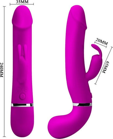Pretty Love Henry Vibratore Rabbit di Design 100% Silicone Colore Fuxia Ricaricabile USB 12 funzioni di Vibrazione Salute e cura della persona/Erotismo e contraccezione/Sex toys/Vibratori/Vibratori Rabbit Kondorama - Martinsicuro, Commerciovirtuoso.it