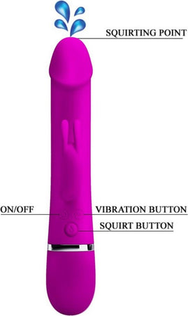 Pretty Love Henry Vibratore Rabbit di Design 100% Silicone Colore Fuxia Ricaricabile USB 12 funzioni di Vibrazione Salute e cura della persona/Erotismo e contraccezione/Sex toys/Vibratori/Vibratori Rabbit Kondorama - Martinsicuro, Commerciovirtuoso.it