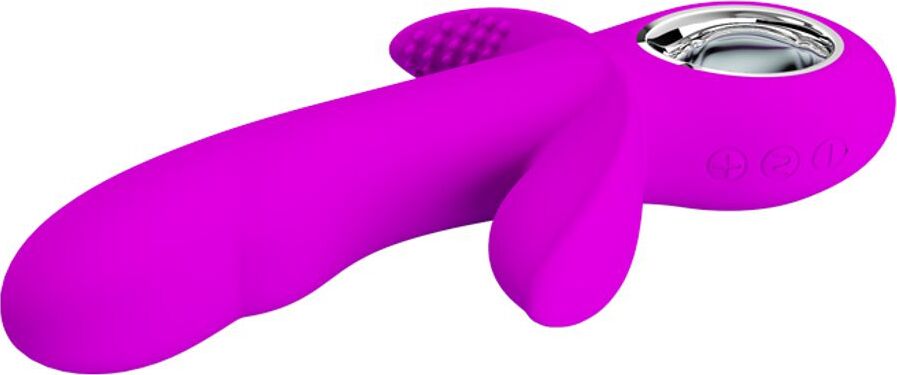 Pretty Love Humphray Vibratore Vaginale In Silicone Viola Con Doppio Stimolatore Clitoride Anale e Anello Cromato Ricaricabile Usb Salute e cura della persona/Erotismo e contraccezione/Sex toys/Vibratori/Vibratori Rabbit Kondorama - Martinsicuro, Commerciovirtuoso.it