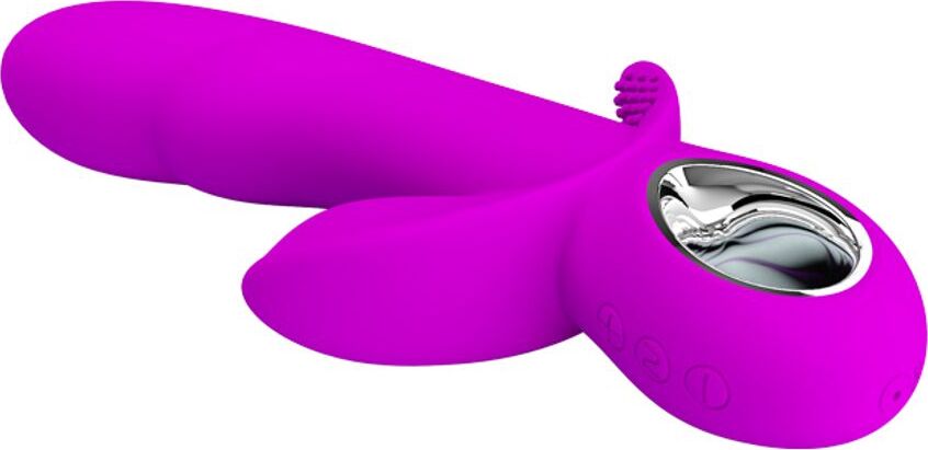 Pretty Love Humphray Vibratore Vaginale In Silicone Viola Con Doppio Stimolatore Clitoride Anale e Anello Cromato Ricaricabile Usb Salute e cura della persona/Erotismo e contraccezione/Sex toys/Vibratori/Vibratori Rabbit Kondorama - Martinsicuro, Commerciovirtuoso.it