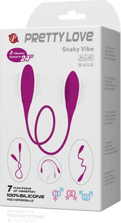 Pretty Love Snaky Deluxe 7v Vibratore in Silicone Morbido Flessibile Elastico Salute e cura della persona/Erotismo e contraccezione/Sex toys/Vibratori/Vibratori Lay-on Kondorama - Martinsicuro, Commerciovirtuoso.it
