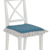 Coppia di cuscini coprisedie Ikebana idrorepellente in lino e cotone panama 40x40