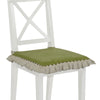 Coppia di cuscini coprisedie Ikebana idrorepellente in lino e cotone panama 40x40