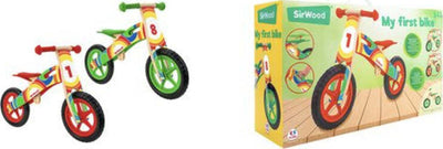 Primipassi-Globo-39982-SIR-WOOD-Bicicletta-in-legno-Assortito