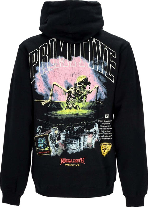 PRIMITIVE-Felpa-Cappuccio-Uomo-Birth-Hoodie-X-Megadeth-Black-da-uomo