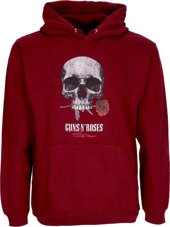 PRIMITIVE-Felpa-Cappuccio-Uomo-Don't-Cry-Hoodie-X-Guns-N'-Roses-Burgundy-da-uomo