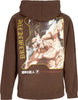 PRIMITIVE-Felpa-Cappuccio-Uomo-Future-Memory-Hoodie-X-Attack-On-Titan-Brown-da-uomo