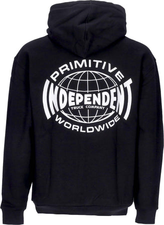 PRIMITIVE-Felpa-Cappuccio-Uomo-Global-Hood-X-Independent-Black-da-uomo