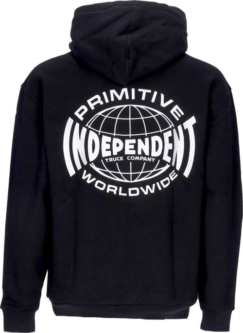 PRIMITIVE-Felpa-Cappuccio-Uomo-Global-Hood-X-Independent-Black-da-uomo