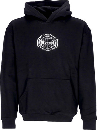 PRIMITIVE-Felpa-Cappuccio-Uomo-Global-Hood-X-Independent-Black-da-uomo