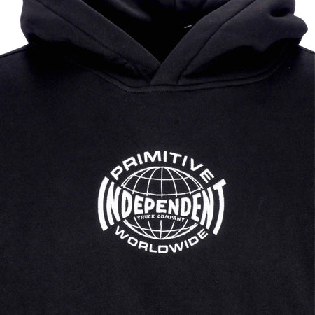 PRIMITIVE-Felpa-Cappuccio-Uomo-Global-Hood-X-Independent-Black-da-uomo