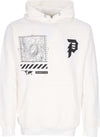 PRIMITIVE-Felpa-Cappuccio-Uomo-Mapping-Dirty-P-Hoodie-X-Call-Of-Duty-White-da-uomo