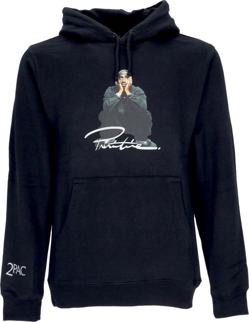 PRIMITIVE-Felpa-Cappuccio-Uomo-Shakur-Hood-X-Tupac-Black-da-uomo