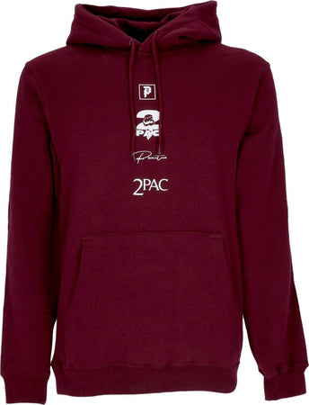 PRIMITIVE-Felpa-Cappuccio-Uomo-Voice-Hood-X-Tupac-Burgundy-da-uomo