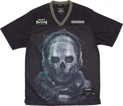 PRIMITIVE-Maglietta-Uomo-Ghost-Jersey-X-Call-Of-Duty-Black-da-uomo