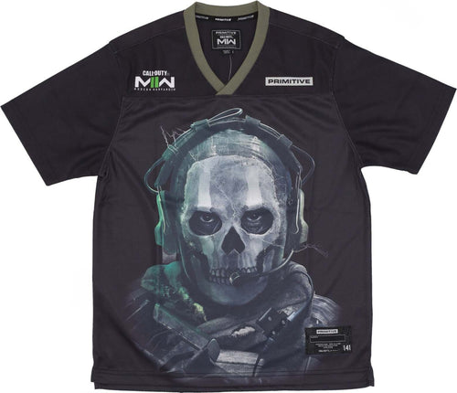 PRIMITIVE-Maglietta-Uomo-Ghost-Jersey-X-Call-Of-Duty-Black-da-uomo
