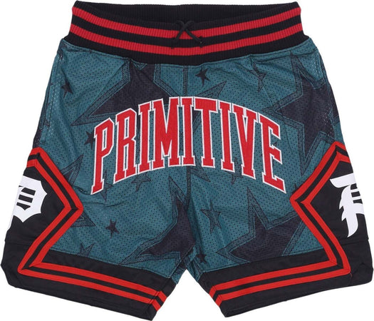 PRIMITIVE-Pantaloncino-Tipo-Basket-Uomo-Mesh-Basketball-Short-Green-da-uomo
