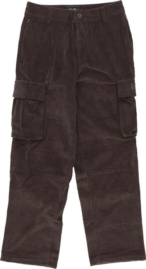 PRIMITIVE-Pantalone-Lungo-Uomo-Genesis-Corduroy-Cargo-Pant-Brown-da-uomo