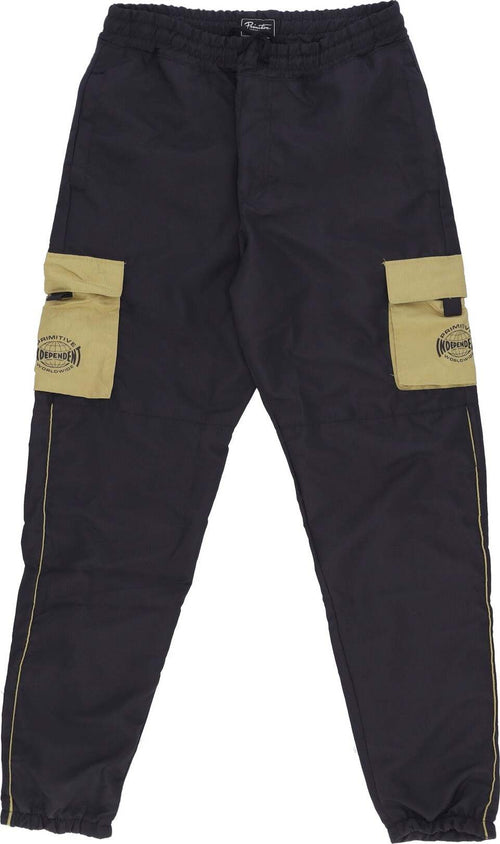 PRIMITIVE-Pantalone-Tuta-Uomo-Global-Tech-Pant-X-Independent-Black-da-uomo