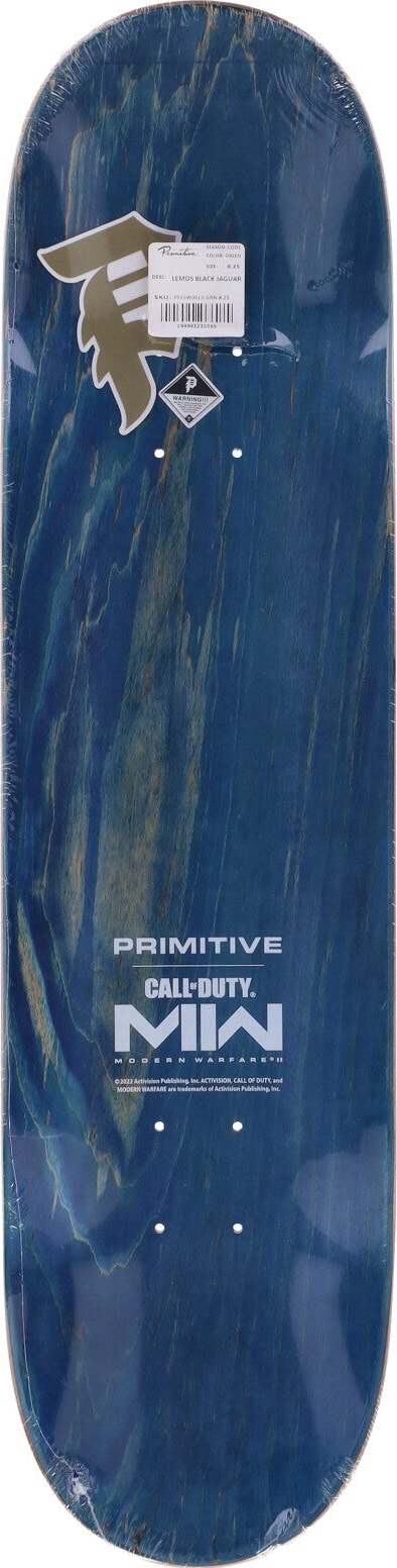 PRIMITIVE-Skateboard-Tavola-Uomo-Lemos-Black-Jaguar-Deck-X-Call-Of-Duty-Blue-da-uomo