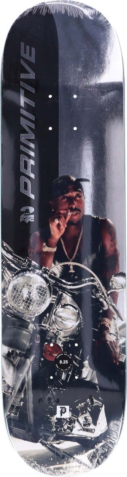 PRIMITIVE-Skateboard-Tavola-Uomo-Moto-Deck-X-Tupac-Graphite-da-uomo