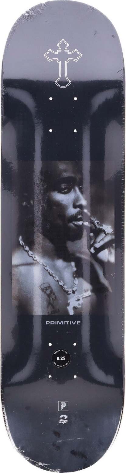 PRIMITIVE-Skateboard-Tavola-Uomo-Platinum-Deck-X-2pac-Black-da-uomo
