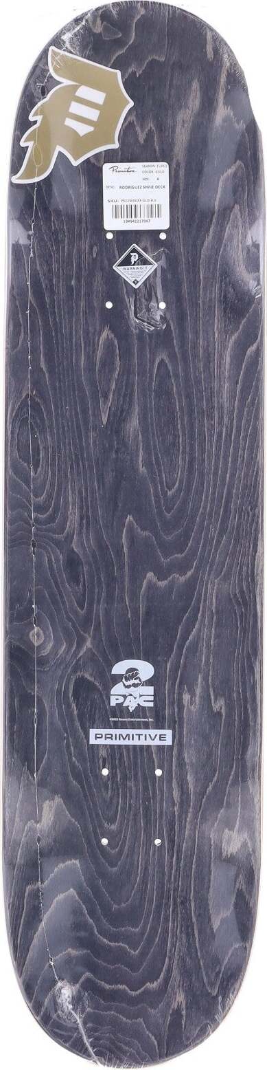 PRIMITIVE-Skateboard-Tavola-Uomo-Rodriguez-Shine-Deck-X-2pac-Graphite-da-uomo