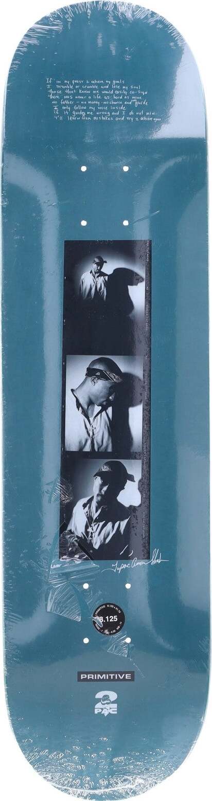 PRIMITIVE-Skateboard-Tavola-Uomo-Shadows-Deck-X-Tupac-Blue-da-uomo