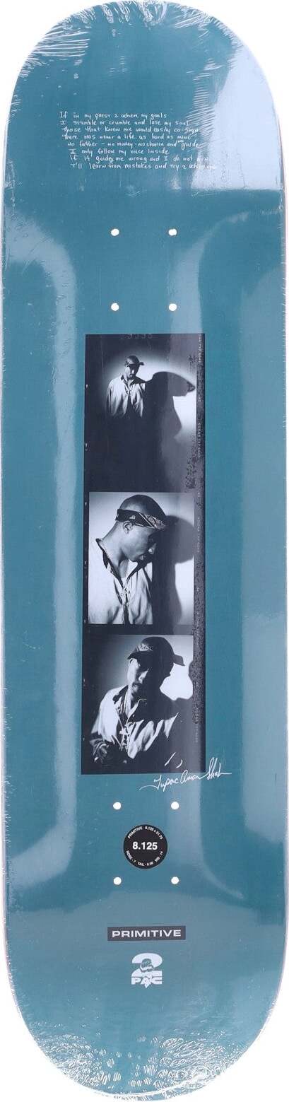 PRIMITIVE-Skateboard-Tavola-Uomo-Shadows-Deck-X-Tupac-Orange-da-uomo