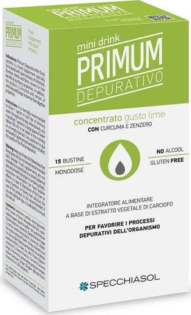 Primum-Depurativo-gusto-Lime-–-Minidrink-integratore-alimentare-15-bustine-Specchiasol