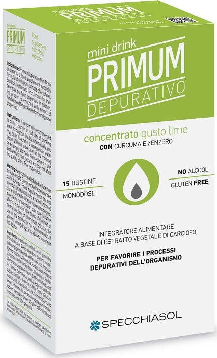 Primum-Depurativo-gusto-Lime-–-Minidrink-integratore-alimentare-15-bustine-Specchiasol