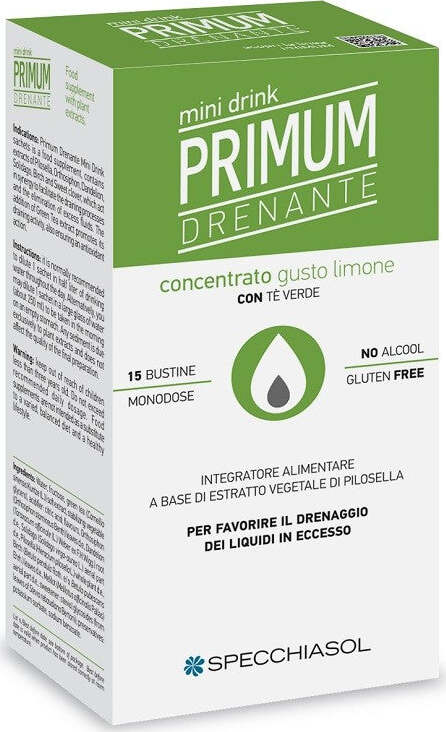 Primum-Drenante-gusto-Limone-–-Minidrink-integratore-alimentare-15-bustine-Specchiasol
