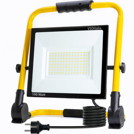 FARETTO LED DA CANTIERE 30, 50, 100 E 200 WATT - Cavo 1,5 Metri - Elettrowatt