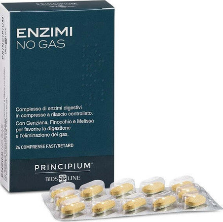 PRINCIPIUM-ENZIMI-NO-GAS-FAST/RETARD-24-COMPRESSE-Biosline