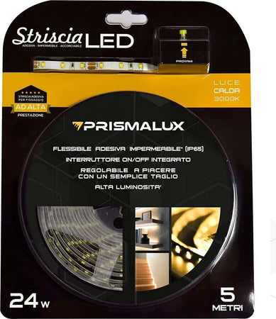 Prismalux LSK5MT65-C Striscia LED Completa 12 W, Bianco, 8 x 5m Illuminazione/Illuminazione per interni/Illuminazione speciale/Nastri LED Scontolo.net - Potenza, Commerciovirtuoso.it