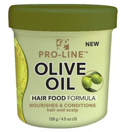 Pro-Line Olive Oil Hair Food Crema Rafforzante Capelli Secchi E Danneggiati 128 G Crema Idratante per Capelli Secchi E Danneggiati