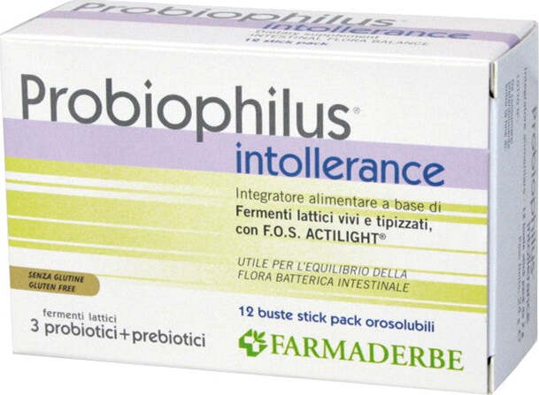 Probiophilus-Intollerance-integratore-alimentare-12-buste-Farmaderbe